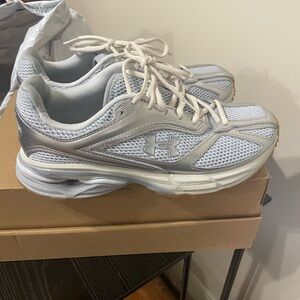 Under Armour Silver Sneakers with Mesh Ventilation